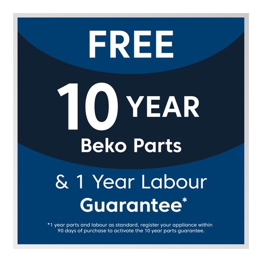 Beko CNE4581VPS 181cm 60/40 Frost Free Fridge Freezer - Inox - Guarantee